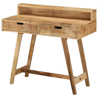 Solid Mango Wood Desk - 100x45x90 cm - Rustic Charm