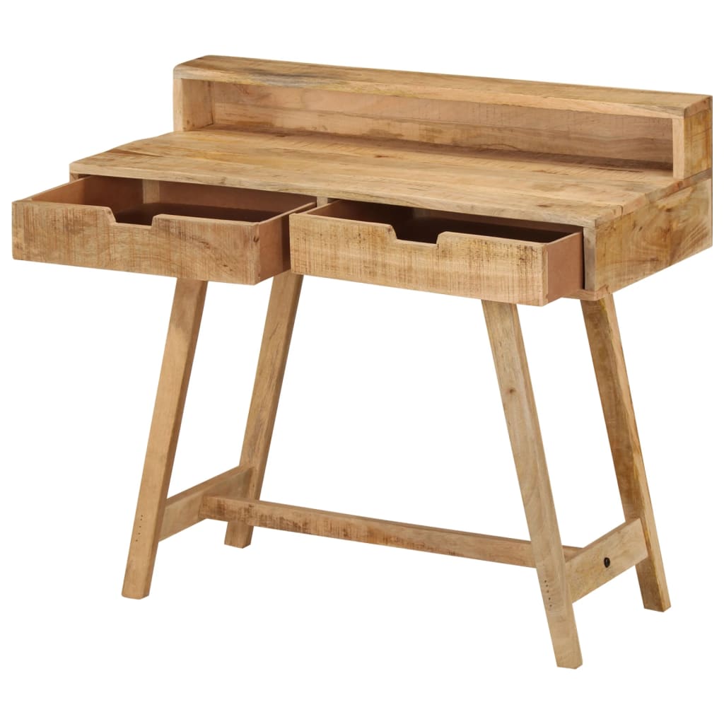 Solid Mango Wood Desk - 100x45x90 cm - Rustic Charm