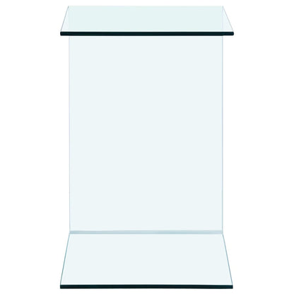 Side Table 40x40x60 cm Tempered Glass