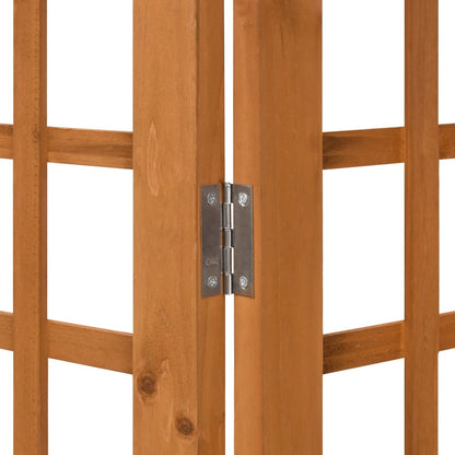 3-Panel Solid Fir Wood Room Divider/Trellis - 121x180.5 cm