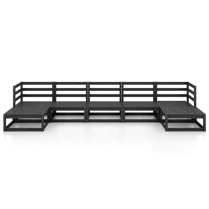 7 Piece Garden Lounge Set Solid Pinewood