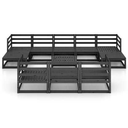 11 Piece Garden Lounge Set Solid Pinewood