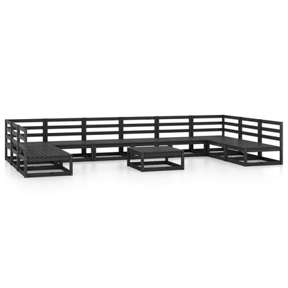 11 Piece Garden Lounge Set Solid Pinewood