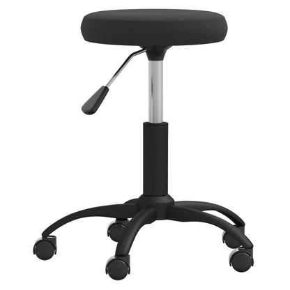 Luxurious Black Velvet Office Swivel Chair - Ergonomic & Stylish