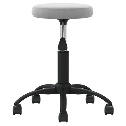 Light Grey Velvet Office Swivel Chair – Stylish & Comfortable Seating