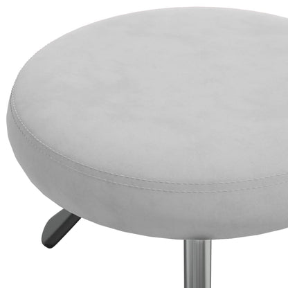 Light Grey Velvet Office Swivel Chair – Stylish & Comfortable Seating