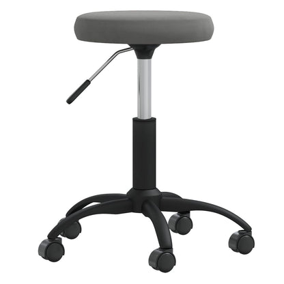 Elegant Dark Grey Velvet Office Swivel Chair - Comfort Redefined