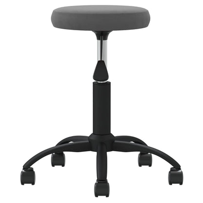 Elegant Dark Grey Velvet Office Swivel Chair - Comfort Redefined