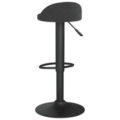Elegant Black Velvet Bar Stools Set - 2 Piece Collection