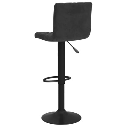 Elegant Black Velvet Bar Stools Set of 2 - Chic & Comfortable Seating