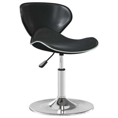 Elegant Black Faux Leather Bar Stool - Modern & Stylish Seating