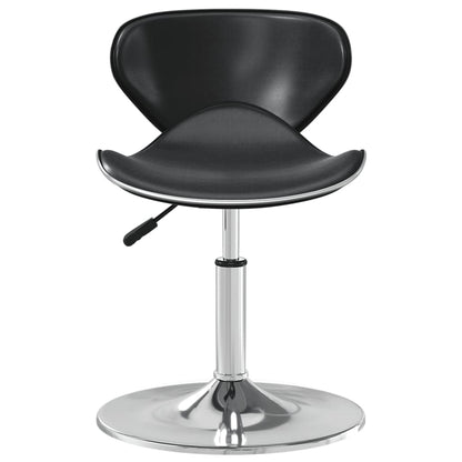 Elegant Black Faux Leather Bar Stool - Modern & Stylish Seating