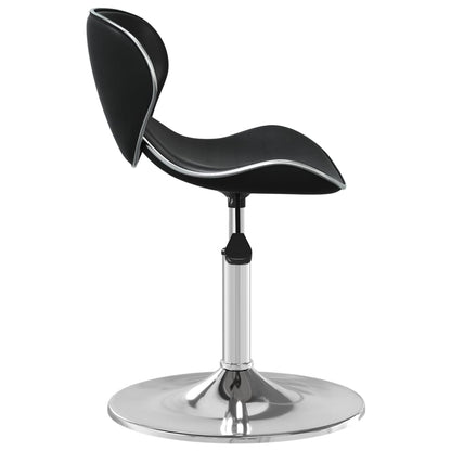 Elegant Black Faux Leather Bar Stool - Modern & Stylish Seating