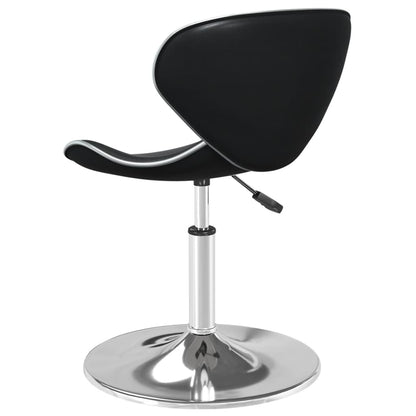 Elegant Black Faux Leather Bar Stool - Modern & Stylish Seating