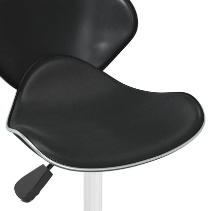 Elegant Black Faux Leather Bar Stool - Modern & Stylish Seating
