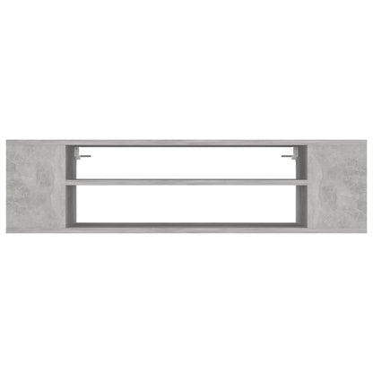 Hanging TV Cabinet Concrete Grey 100x30x26.5 cm Engineered Wood
