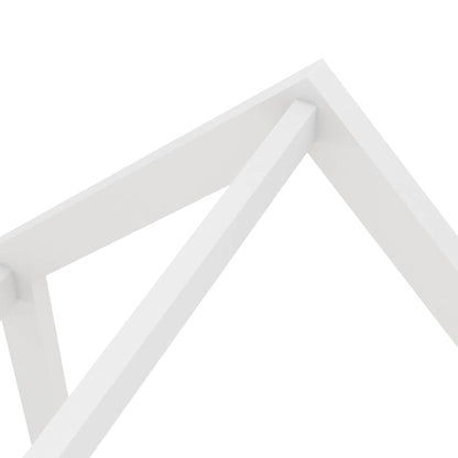 White Solid Pine Kids Bed Frame with Drawers - 90x200 cm