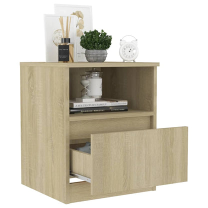 Sonoma Oak Bed Cabinet 40x40x50 cm - Engineered Wood Nightstand