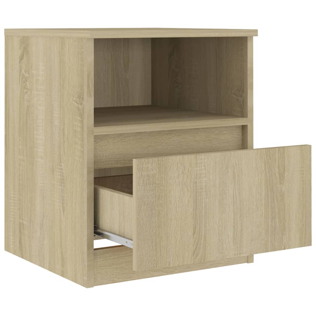 Sonoma Oak Bed Cabinets - 2 Pcs Engineered Wood 40x40x50 cm