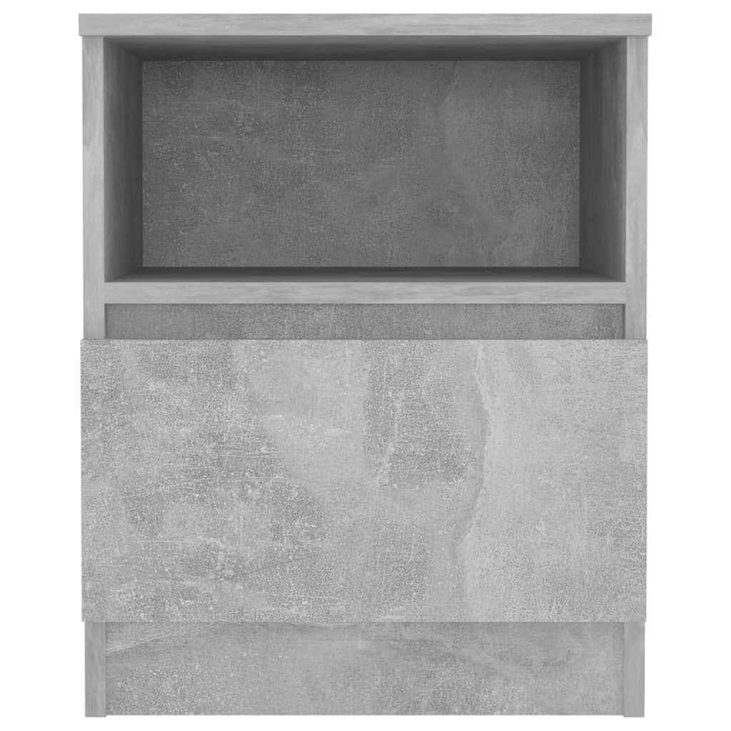 Concrete Grey Bed Cabinets 2 pcs, 40x40x50 cm, Engineered Wood