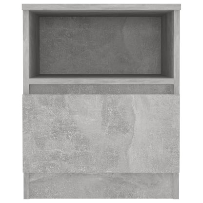 Concrete Grey Bed Cabinets 2 pcs, 40x40x50 cm, Engineered Wood