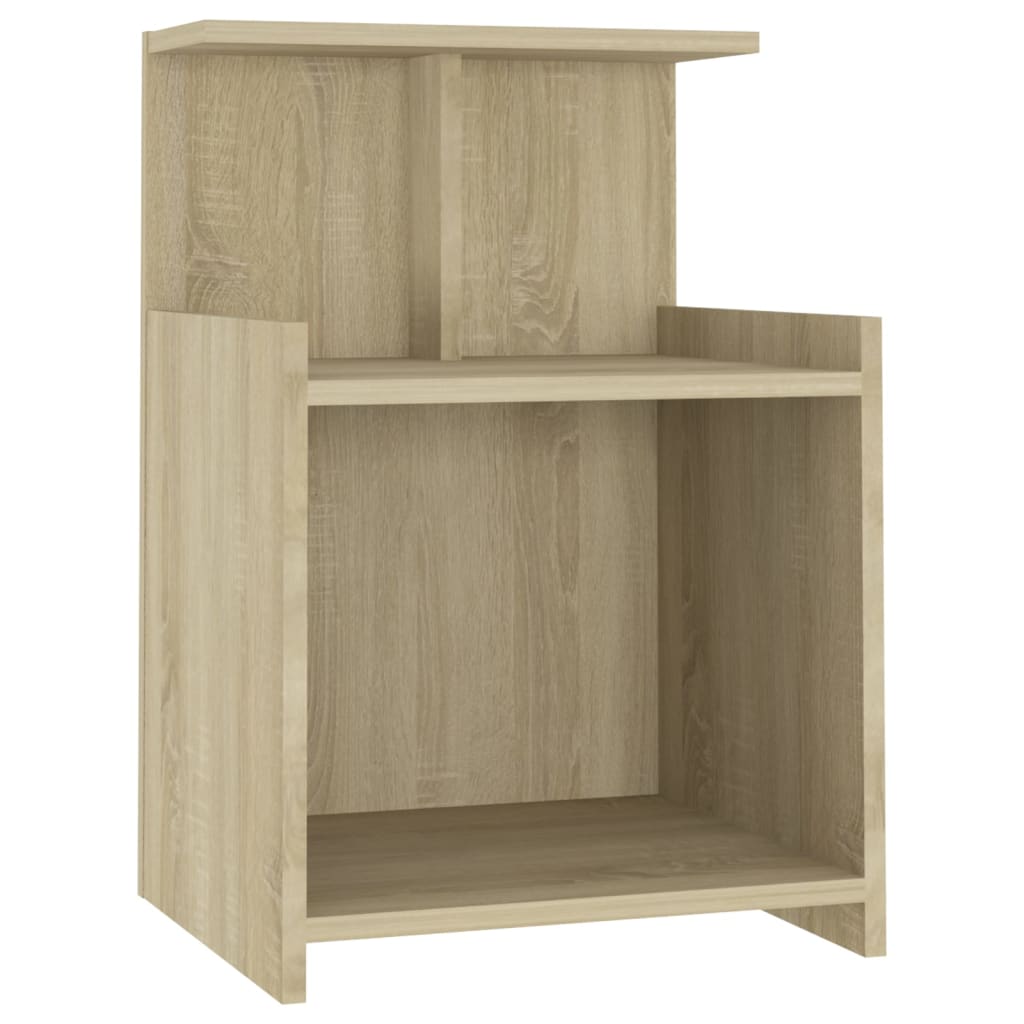 Sonoma Oak Bed Cabinets Set of 2 - Engineered Wood, 40x35x60 cm