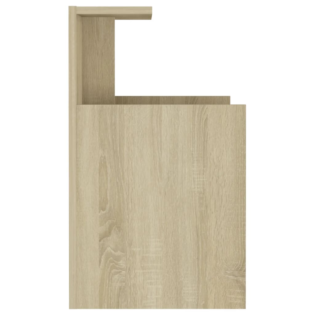 Sonoma Oak Bed Cabinets Set of 2 - Engineered Wood, 40x35x60 cm
