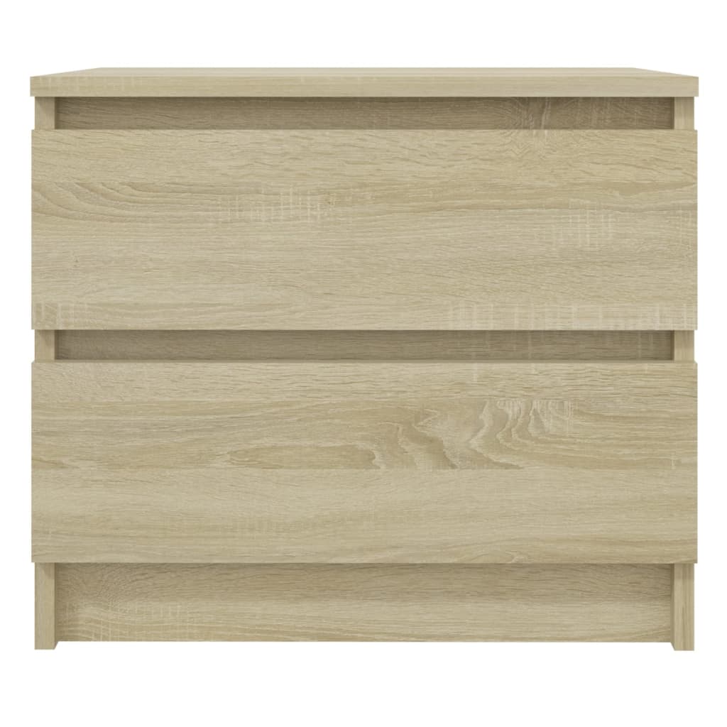 Sonoma Oak Bed Cabinet 50x39x43.5 cm - Durable Engineered Wood