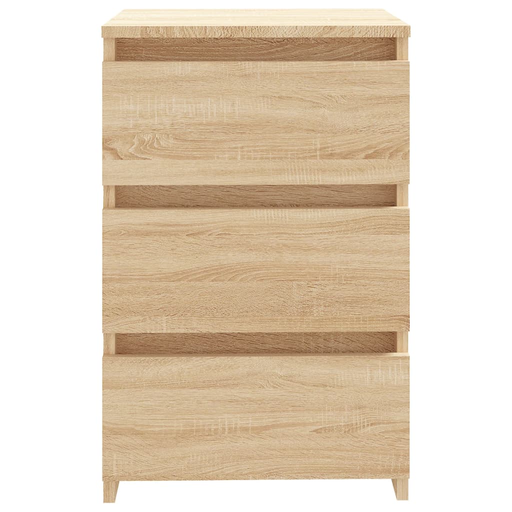 Sonoma Oak Bed Cabinets 2pcs - Engineered Wood 40x35x62.5cm