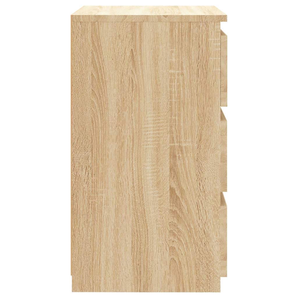 Sonoma Oak Bed Cabinets 2pcs - Engineered Wood 40x35x62.5cm