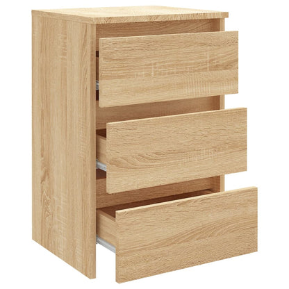 Sonoma Oak Bed Cabinets 2pcs - Engineered Wood 40x35x62.5cm