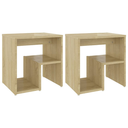 Sonoma Oak Bed Cabinets 2pcs - 40x30x40 cm Engineered Wood