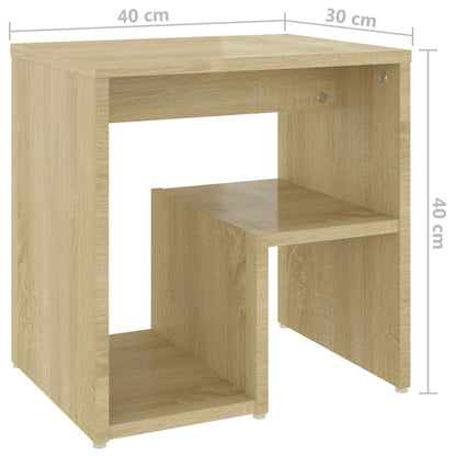 Sonoma Oak Bed Cabinets 2pcs - 40x30x40 cm Engineered Wood