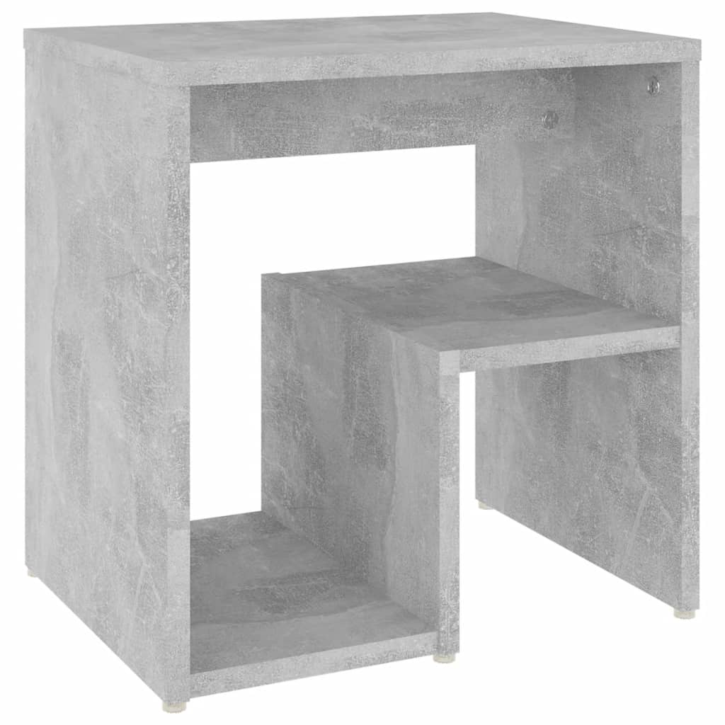 Compact Bedside Cabinet, Concrete Grey, 40x30x40 cm, Engineered Wood