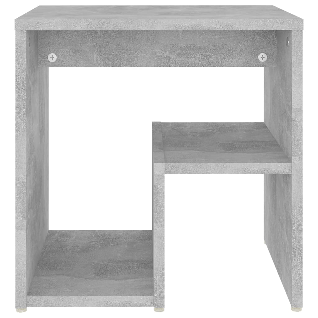 Compact Bedside Cabinet, Concrete Grey, 40x30x40 cm, Engineered Wood