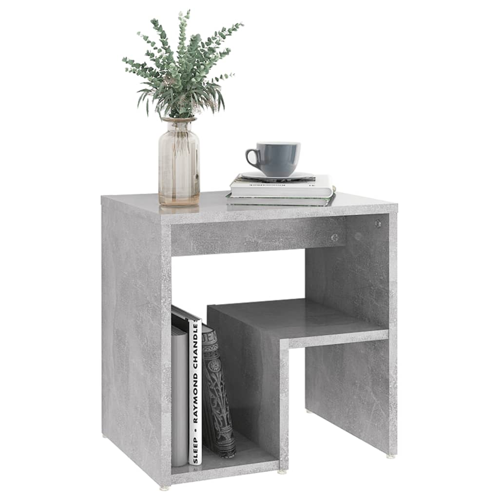 Compact Bedside Cabinet, Concrete Grey, 40x30x40 cm, Engineered Wood