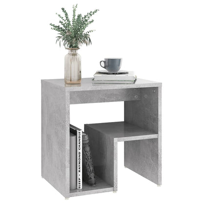 Compact Bedside Cabinet, Concrete Grey, 40x30x40 cm, Engineered Wood