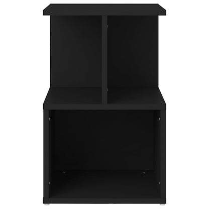 Sleek Black Bedside Cabinet 35x35x55 cm - Engineered Wood