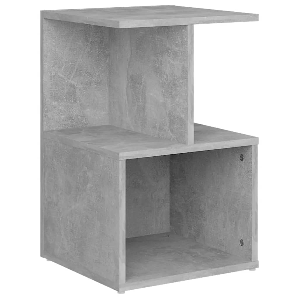 Concrete Grey Bedside Cabinet, 35x35x55 cm, Engineered Wood
