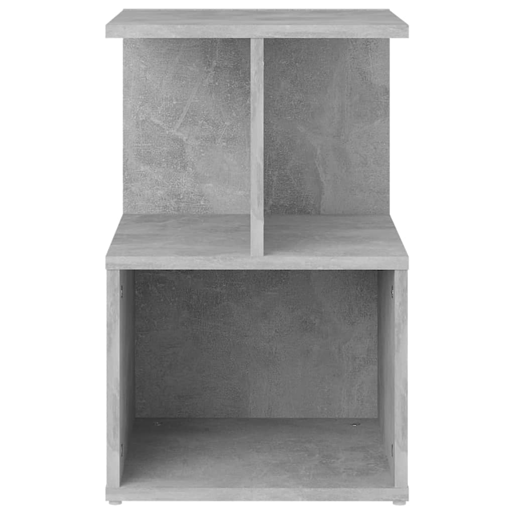 Concrete Grey Bedside Cabinets Set, Engineered Wood - 2 pcs, 35x35x55 cm