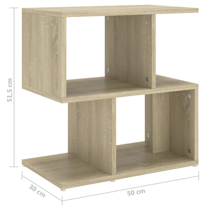 Sonoma Oak Bedside Cabinets Set - 2pcs, 50x30x51.5 cm, Engineered Wood