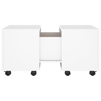 Coffee Table White 60x60x38 cm Engineered Wood