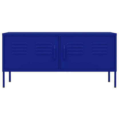 TV Cabinet Navy Blue 105x35x50 cm Steel