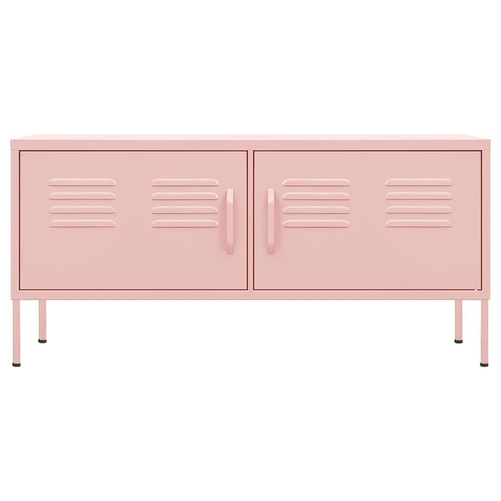 TV Cabinet Pink 105x35x50 cm Steel