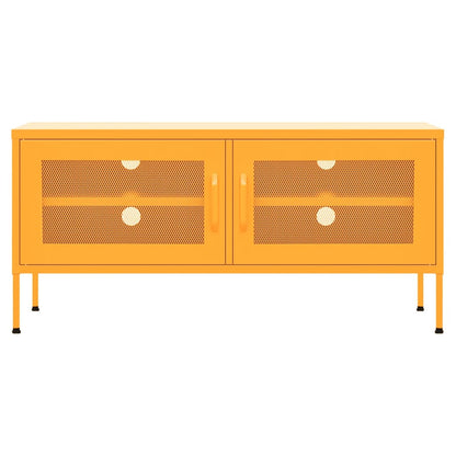 TV Cabinet Mustard Yellow 105x35x50 cm Steel