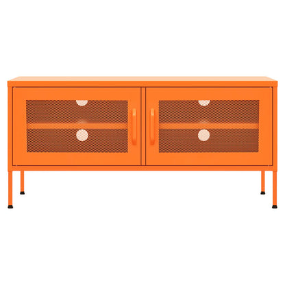 TV Cabinet Orange 105x35x50 cm Steel