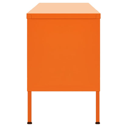 TV Cabinet Orange 105x35x50 cm Steel