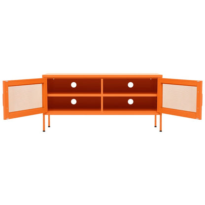 TV Cabinet Orange 105x35x50 cm Steel