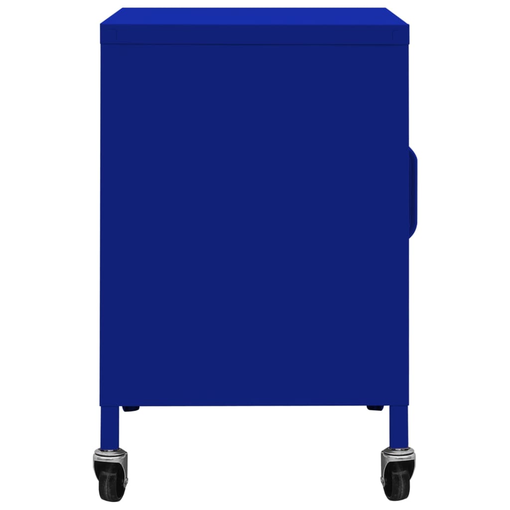 Navy Blue Steel Storage Cabinet - 60x35x56 cm | Durable & Stylish