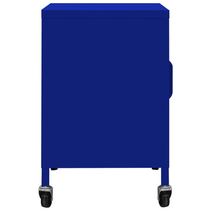 Navy Blue Steel Storage Cabinet - 60x35x56 cm | Durable & Stylish